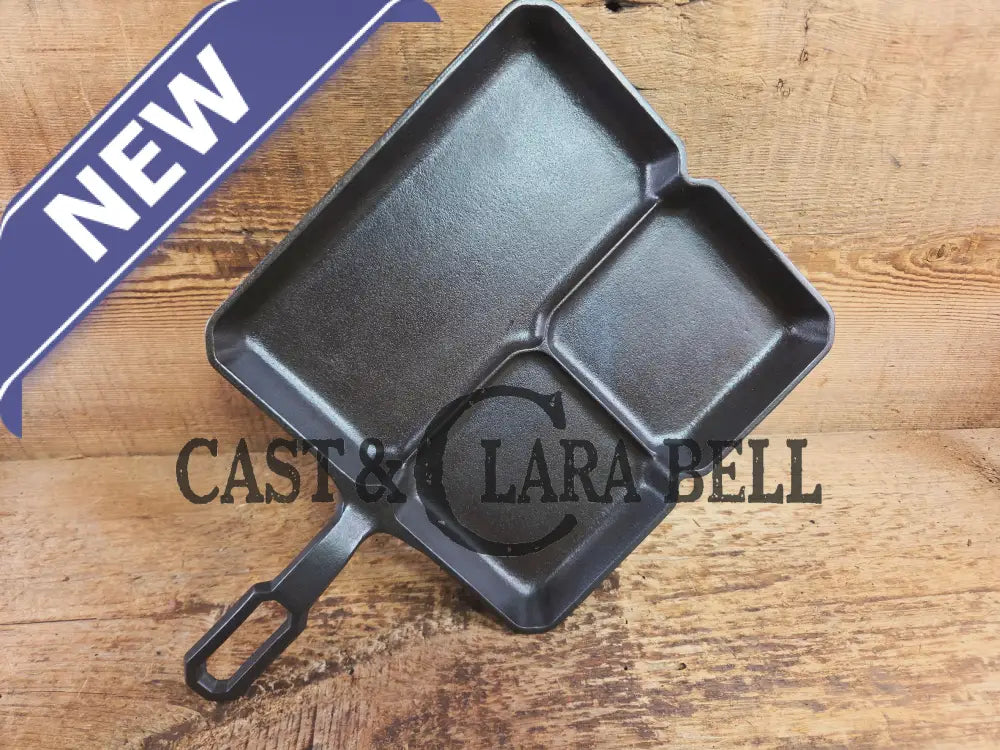 A customer favorite! Unique Griswold Cast Iron Colonial Breakfast Skillet! P/N 666 C. Great for bacon and eggs! Skillet