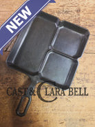 A customer favorite! Unique Griswold Cast Iron Colonial Breakfast Skillet! P/N 666 C. Great for bacon and eggs! Skillet