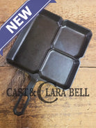 A customer favorite! Unique Griswold Cast Iron Colonial Breakfast Skillet! P/N 666 C. Great for bacon and eggs! Skillet