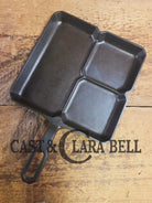 A customer favorite! Unique Griswold Cast Iron Colonial Breakfast Skillet! P/N 666 C. Great for bacon and eggs! Skillet