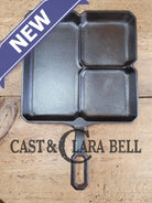 A Customer Favorite! Unique Griswold Cast Iron Colonial Breakfast Skillet! P/N 666 C. Great For