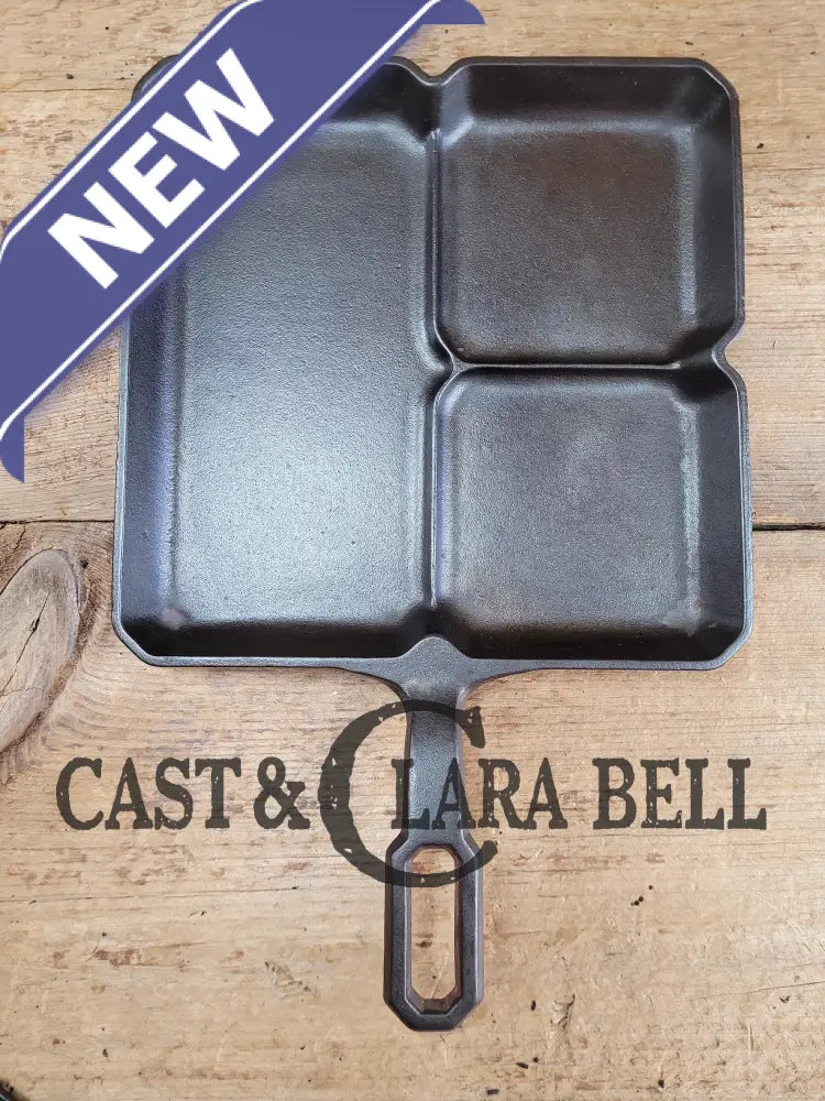 A Customer Favorite! Unique Griswold Cast Iron Colonial Breakfast Skillet! P/N 666 C. Great For