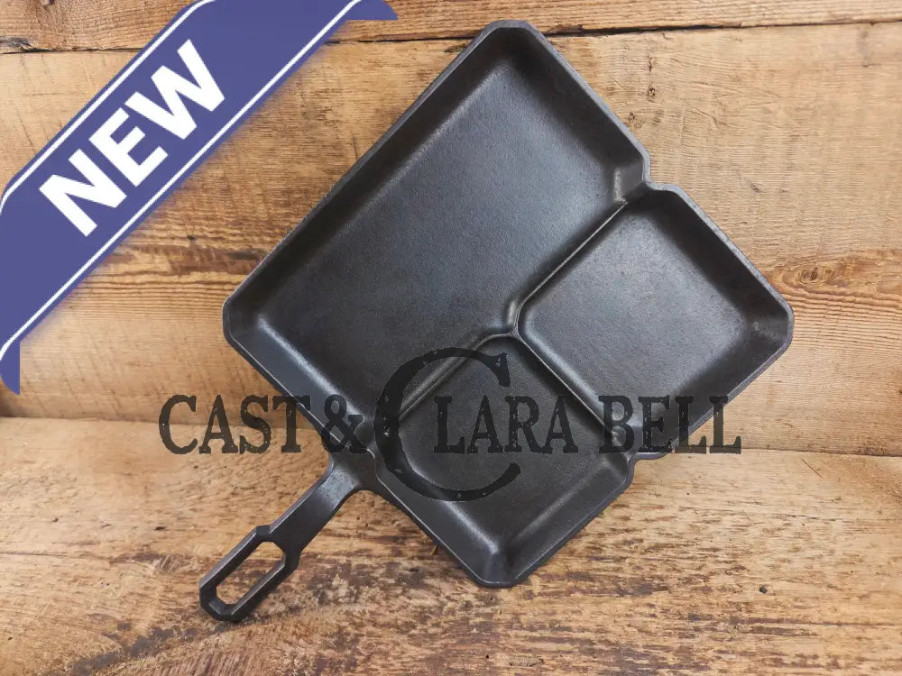 A customer favorite! Unique Griswold Cast Iron Colonial Breakfast Skillet! P/N 666 D. Great for bacon and eggs! Skillet