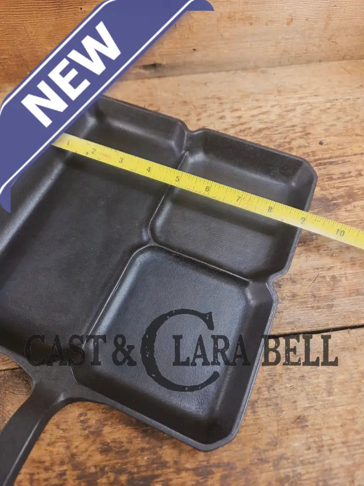 A customer favorite! Unique Griswold Cast Iron Colonial Breakfast Skillet! P/N 666 D. Great for bacon and eggs! Skillet