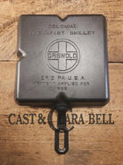 A customer favorite! Unique Griswold Cast Iron Colonial Breakfast Skillet! P/N 666. Great for bacon and eggs! Skillet