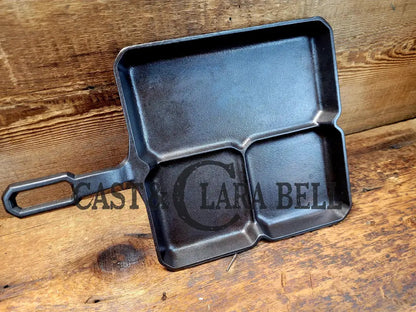 A Customer Favorite! Unique Griswold Cast Iron Colonial Breakfast Skillet! P/N 666. Great For Bacon