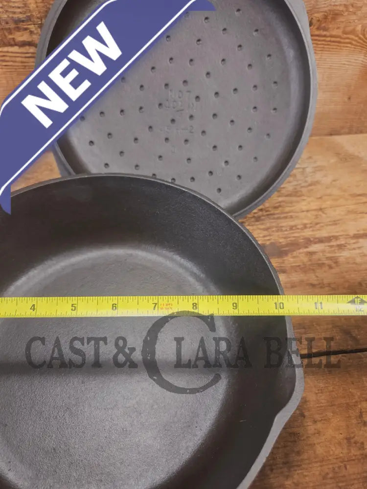 A Southern Classic! Matching BSR #7 Century Series cast iron Chicken Fryer AND Lid! Great for fried chicken or soups!