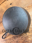 A special piece! 1910’s 3rd Series (Griswold) Erie #6 Cast Iron Skillet. Font similar to Erie ’Griswolds’ style. 699
