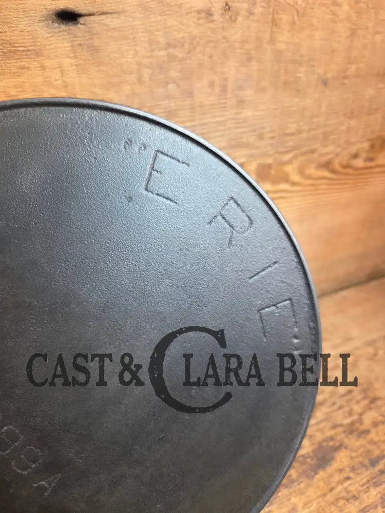 A special piece! 1910’s 3rd Series (Griswold) Erie #6 Cast Iron Skillet. Font similar to Erie ’Griswolds’ style. 699