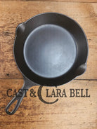 A special piece! 1910’s 3rd Series (Griswold) Erie #6 Cast Iron Skillet. Font similar to Erie ’Griswolds’ style. 699.