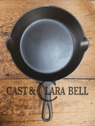 A special piece! 1910’s 3rd Series (Griswold) Erie #6 Cast Iron Skillet. Font similar to Erie ’Griswolds’ style. 699.