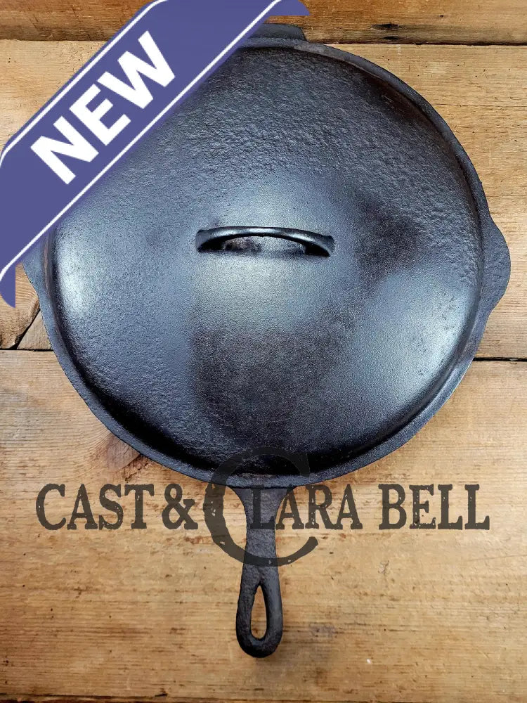 A Unique Combo #12 Large Block Griswold Cast Iron Skillet Lid SET! Priced to Sell Read Description. Needs a good home!