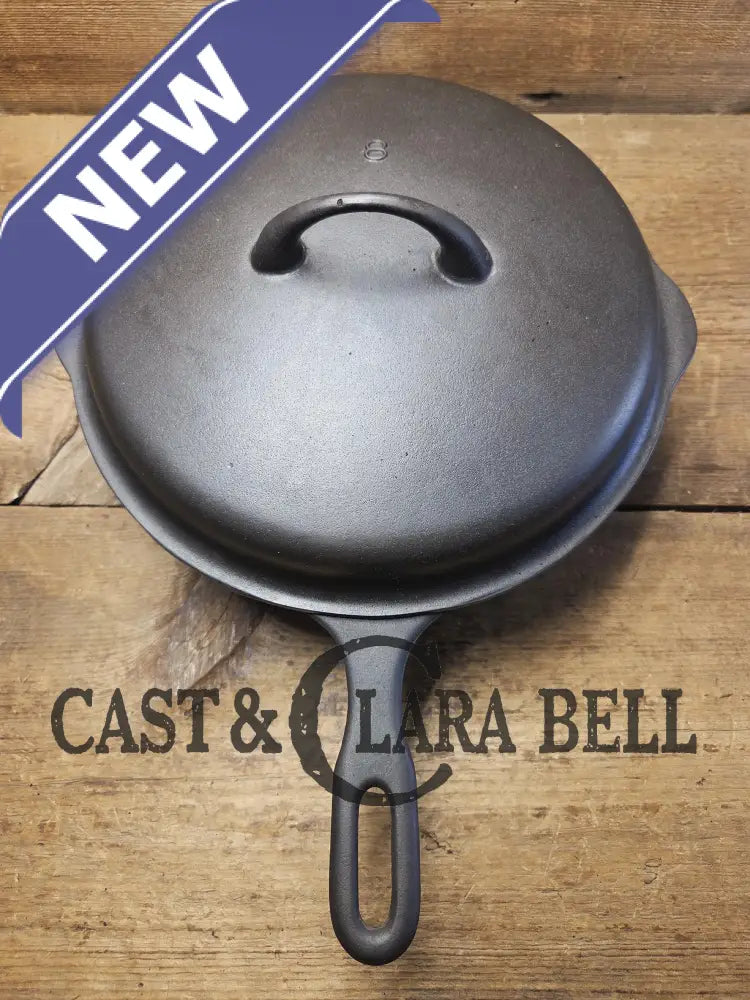 Absolutely gorgeous. 1930’s Griswold’s Iron Mountain #8 Chicken Pan with Matching Lid Deep Skillet 1034/1035. Amazing