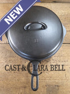 Absolutely gorgeous. 1930’s Griswold’s Iron Mountain #8 Chicken Pan with Matching Lid Deep Skillet 1034 B/1035. Amazing