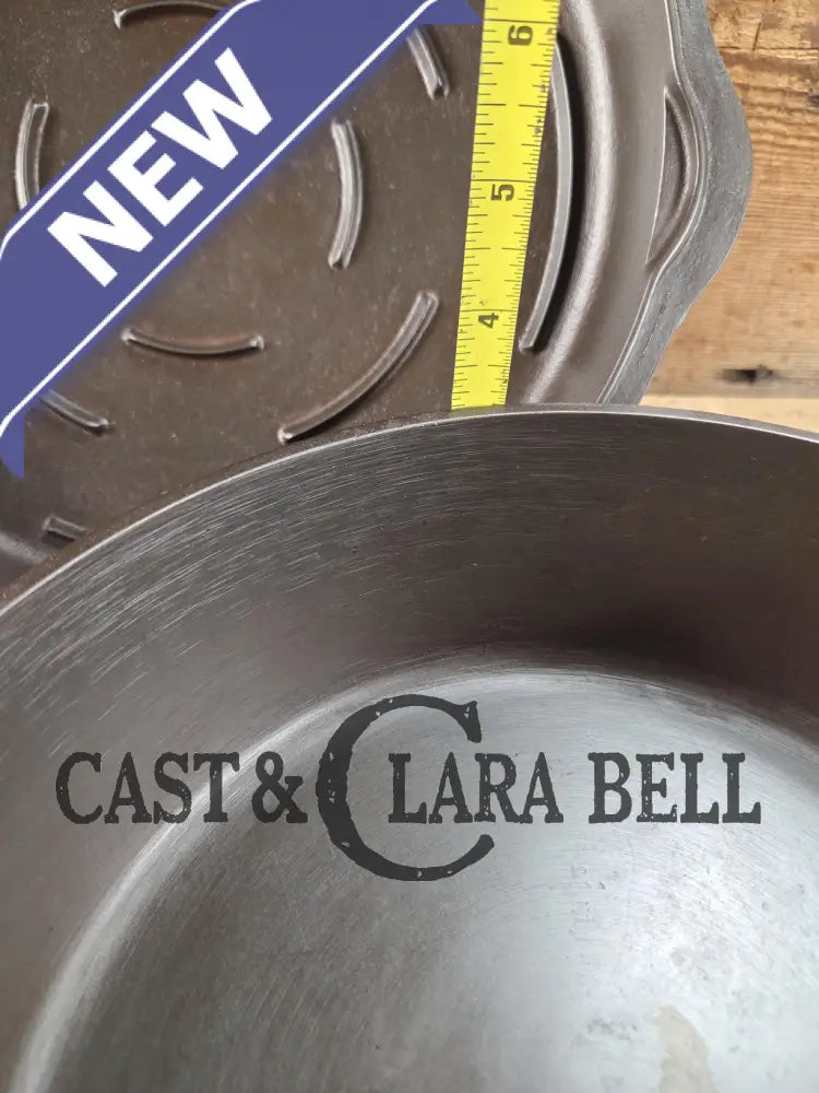 Absolutely gorgeous. 1930’s Griswold’s Iron Mountain #8 Chicken Pan with Matching Lid Deep Skillet 1034 B/1035. Amazing