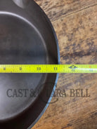 Absolutely Gorgeous. 1940’s #9 Griswold SBL (710 E) cast iron skillet. Unique Groove Handle - Skillet