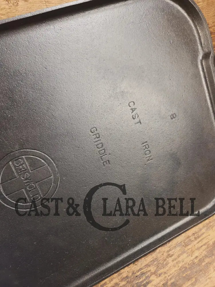 Almost mint! 1930’s Griswold #8 Long cast iron griddle. 908 A. Great pancake griddle! Griddle