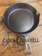 Almost Mint! Early 1910’s Griswold 710 D Cast Iron Skillet Large Block Slant Logo Ghostmark 9! - Skillet