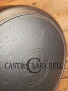 Almost Mint! Early 1910’s Griswold 710 D Cast Iron Skillet Large Block Slant Logo Ghostmark 9! - Skillet