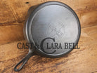 Almost Mint! Early 1910’s Griswold 710 F Cast Iron Skillet Large Block Slant Logo Ghostmark 9! Skillet