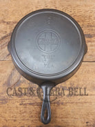 Almost Mint! Early 1910’s Griswold #9 Cast Iron Skillet Large Block Slant Logo ’Erie,’ 710 A - Skillet