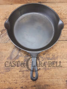 Almost Mint! Early 1910’s Griswold #9 Cast Iron Skillet Large Block Slant Logo ’Erie,’ 710 A - Skillet