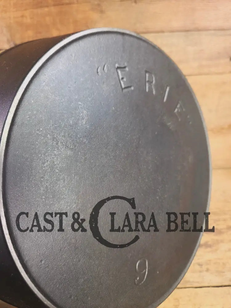 Amazing and Rare! 2nd Series Erie (1895) #9 Deep Cast Iron Skillet. What a cool skillet! Skillet