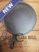 Amazing and Rare! 2nd Series Erie (1895) #9 Deep Cast Iron Skillet. What a cool skillet! Skillet