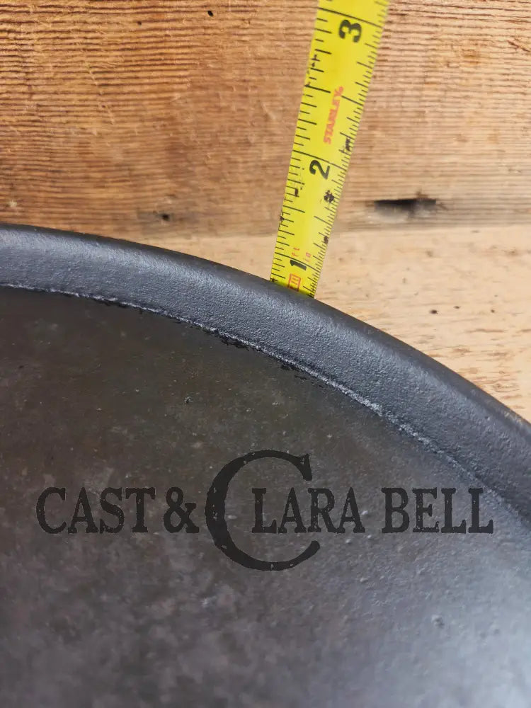 Amazing! Antique #14 handled gate marked round griddle! We’ve never seen one like this. PERFECT pizza peel or griddle