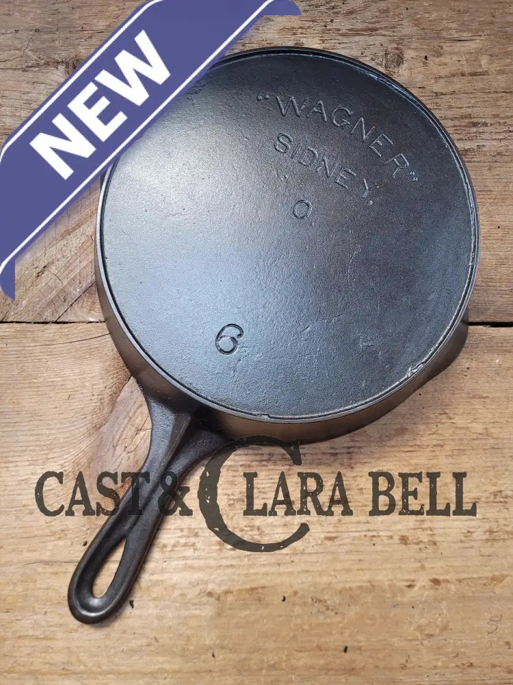 Amazing Chef’s Saute Skillet! 1920’S ’Arc Straight’ Wagner Sidney O #6 Skillet With Heat