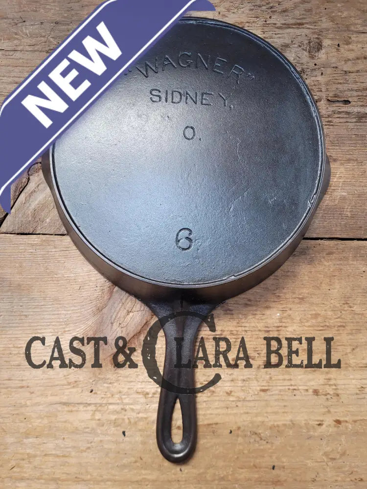 Amazing Chef’s Saute Skillet! 1920’S ’Arc Straight’ Wagner Sidney O #6 Skillet With Heat