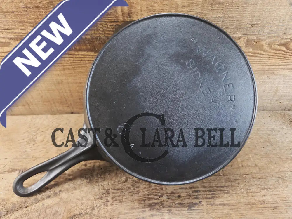 Amazing chef’s saute skillet! 1920’s ’Arc Straight’ Wagner Sidney O #6 Skillet with Heat Ring 6 A. Restored and Ready