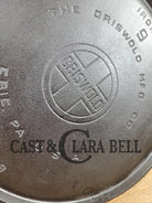 Amazing Piece Of American History. 1920’S Griswold #9 Round Griddle With Large Block Logo 609.