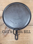 Amazing Piece Of American History. 1920’S Griswold #9 Round Griddle With Large Block Logo 609.