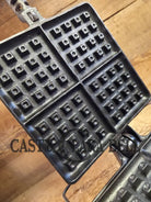 An absolute favorite! 1910’s Era HTF 1920’s Griswold #11 Square Waffle Iron w/ Raised Letter New American Logo. Raised