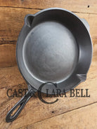 Antique elegant gate-marked unknown #11 deep skillet. This is GORGEOUS. Est 1880’s Era. Semi fancy handle possible Ohio