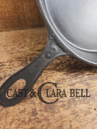 Antique elegant gate-marked unknown #8 skillet. Awesome piece of history Est 1880’s Era. Flat handle raised #8 Pattern.