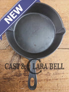 Antique elegant gate-marked unknown #8 skillet. Wonderfully preserved. Est 1880’s Era. Flat handle # Pattern Skillet