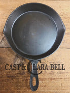 Antique elegant gate-marked unknown #9 skillet. Amazing condition Est 1880’s Era. Flat handle raised #9 Pattern Skillet