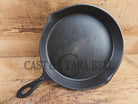 Antique elegant gate-marked unknown #9 skillet. Amazing condition Est 1880’s Era. Flat handle raised #9 Pattern Skillet