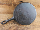 Antique gate-marked unknown #6 skillet. Est 1880’s. Left single spout heat ring bottom w/ fancy handle. Skillet