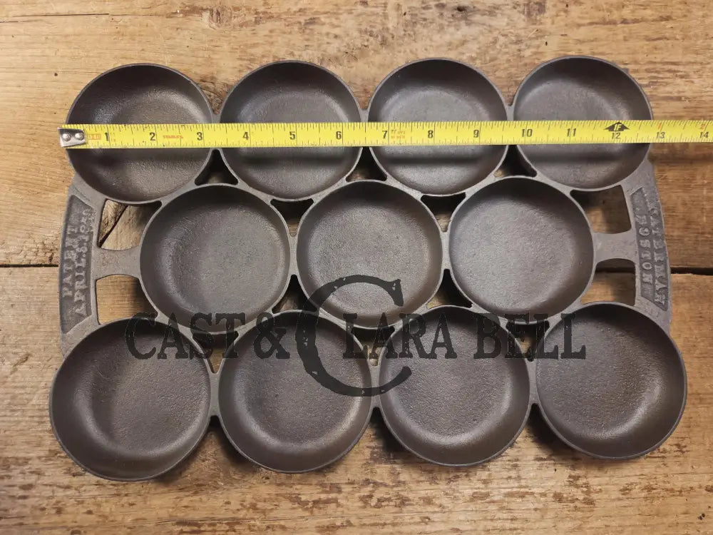 Authentic Nathaniel Waterman Gem Pan perfect for biscuits and breads! Restored and Ready to Use! SC24