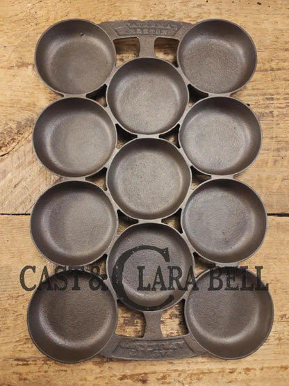 Authentic Nathaniel Waterman Gem Pan perfect for biscuits and breads! Restored and Ready to Use! SC24