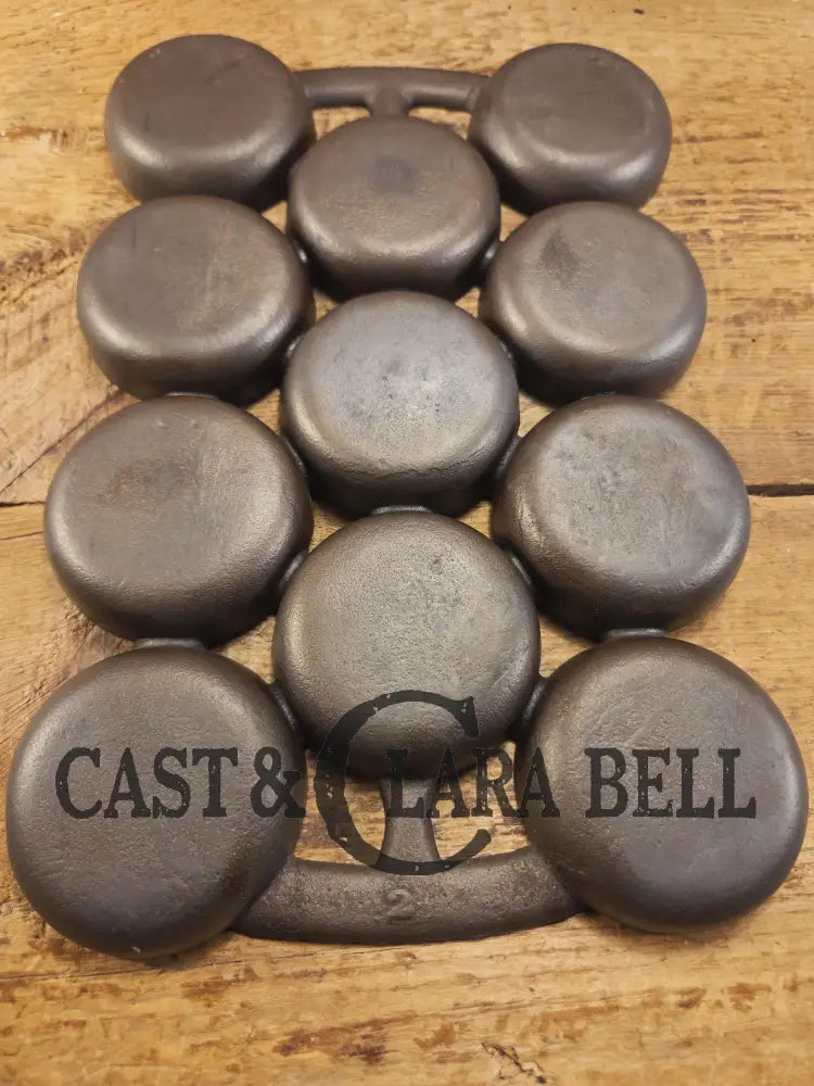 Authentic Nathaniel Waterman Gem Pan perfect for biscuits and breads! Restored and Ready to Use! SC24