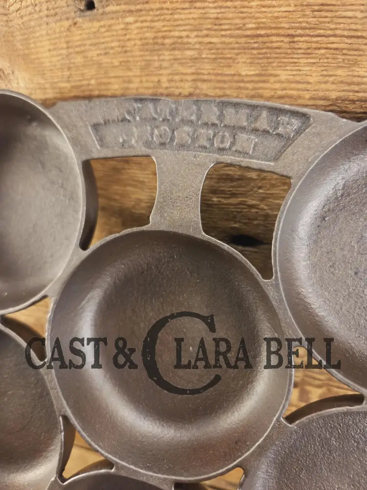 Authentic Nathaniel Waterman Gem Pan perfect for biscuits and breads! Restored and Ready to Use! SC24