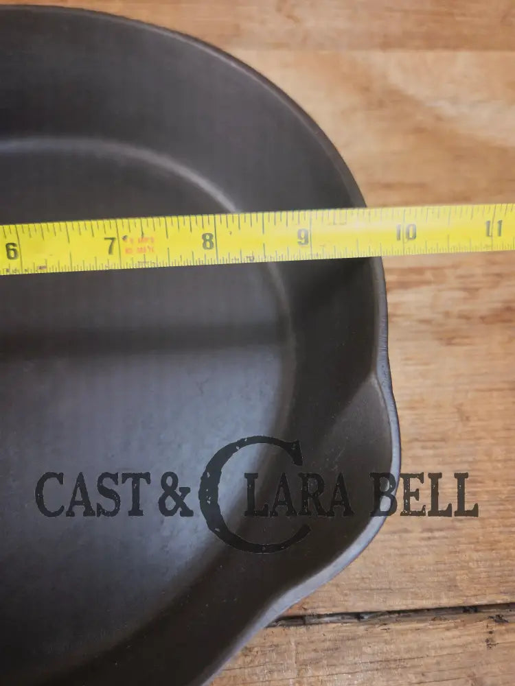 Awesome! 1890’s Griswold ERIE 2nd Series #7 Skillet with Heat Ring and Maker’s Mark Flower and nickel finish! Don’t