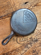 Awesome 1920’s Era Wagner Sidney -O- #3 Skillet with ’Pie’ Logo and Smooth Bottom 1053 D - Skillet