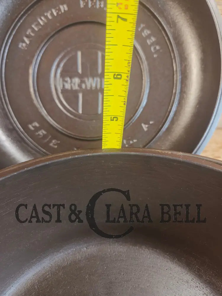 Awesome! 1920’s Griswold #8 Tite-Top Cast Iron Dutch Oven 833 A and high dome matching Griswold Lid 2551 - Dutch Ovens