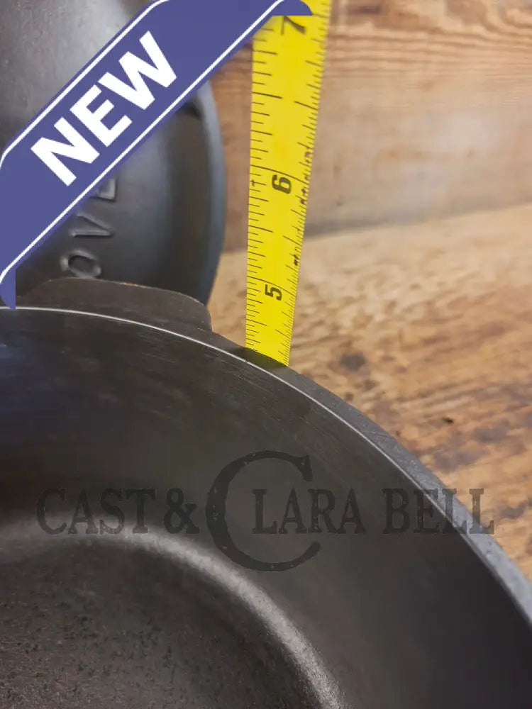 Awesome! 1920’s Griswold #8 Tite-Top Cast Iron Dutch Oven 833 D and high dome matching Griswold Lid 2551 A - Dutch
