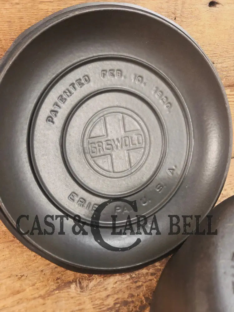 Awesome! 1920’s Griswold #8 Tite-Top Cast Iron Dutch Oven 833 F and high dome matching Griswold Lid 2551 Dutch Ovens